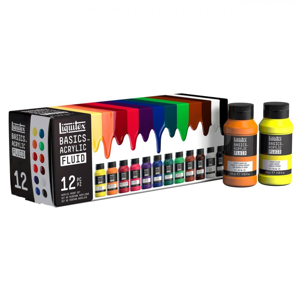 Tinta Acrílica Liquitex Basics Fluída 118ml 12 Cores